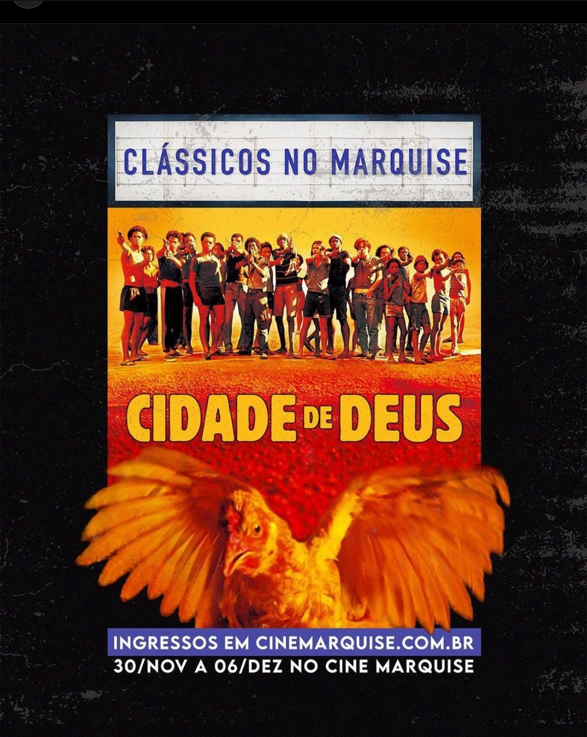 Selo Clássicos no Marquise – Cidade de Deus, de volta em cartaz a partir  desta quinta, 30 - SulMinasTV